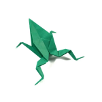 Traditional origami Frog