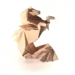Origami Hippocampus, designed by Roman Diaz
