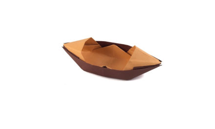 Traditional Origami Sampan Instructions Step by Step