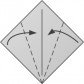 Fold edges to the centre line