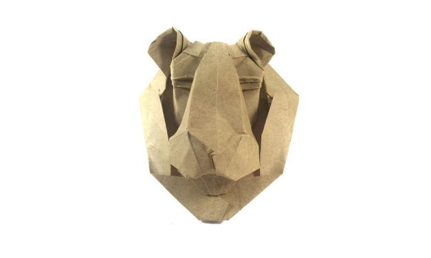 Origami Lion Mask, by Victoria Serova