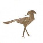 Origami Secretary Bird, designed by Roman Diaz