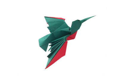 Somebody requested an Origami Hummingbird!
