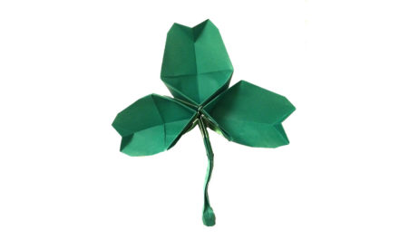 An Origami Shamrock: Happy St Patrick’s Day!