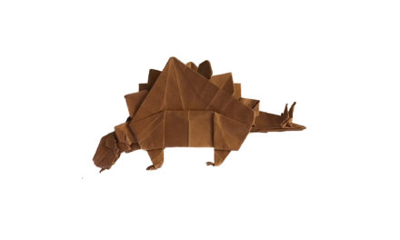 Sophie the Origami Stegosaurus