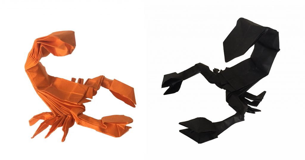Leonardo Pulido's Scorpions - A Paper scorpion doesn't sting - Origami Expressions