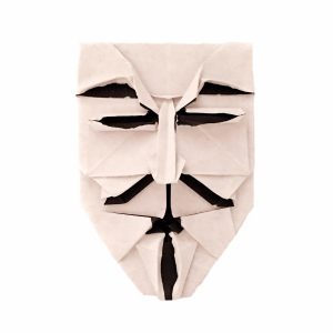 Brian Chan's Guy Fawkes Mask "Origami Guy Fawkes Mask" origamiexpressions.com