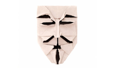 Origami Guy Fawkes Mask for Bonfire Night