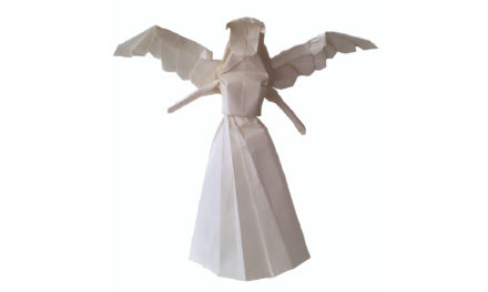An Origami Angel to top your Christmas Tree!