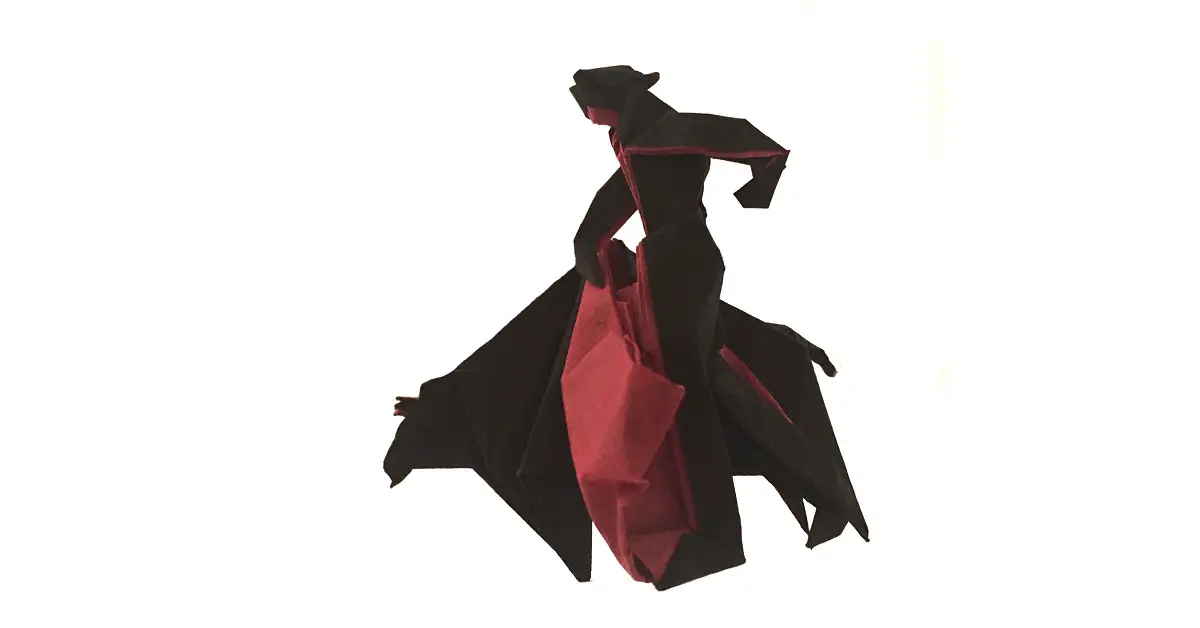 An Origami Matador in Action!