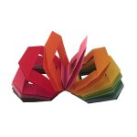 Origami Slinky designed by Gay Merril Gross 