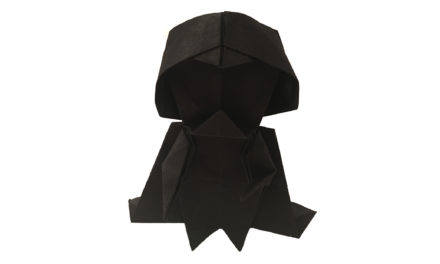 An Origami Darth Vader for Star Wars Day