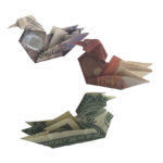 money origami mandarin duck
