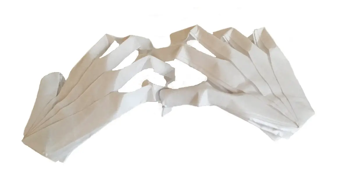 Spooky Origami Skeleton Hands