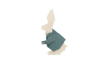 An Origami Rabbit in Wonderland