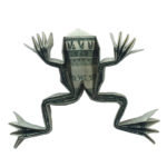origami money frog