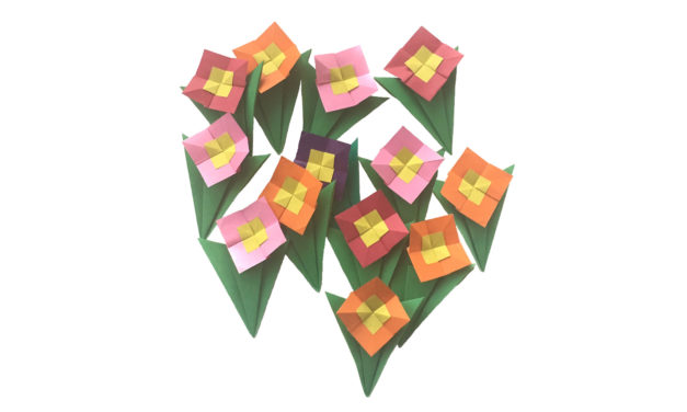 A Simple Origami Pocket Posy