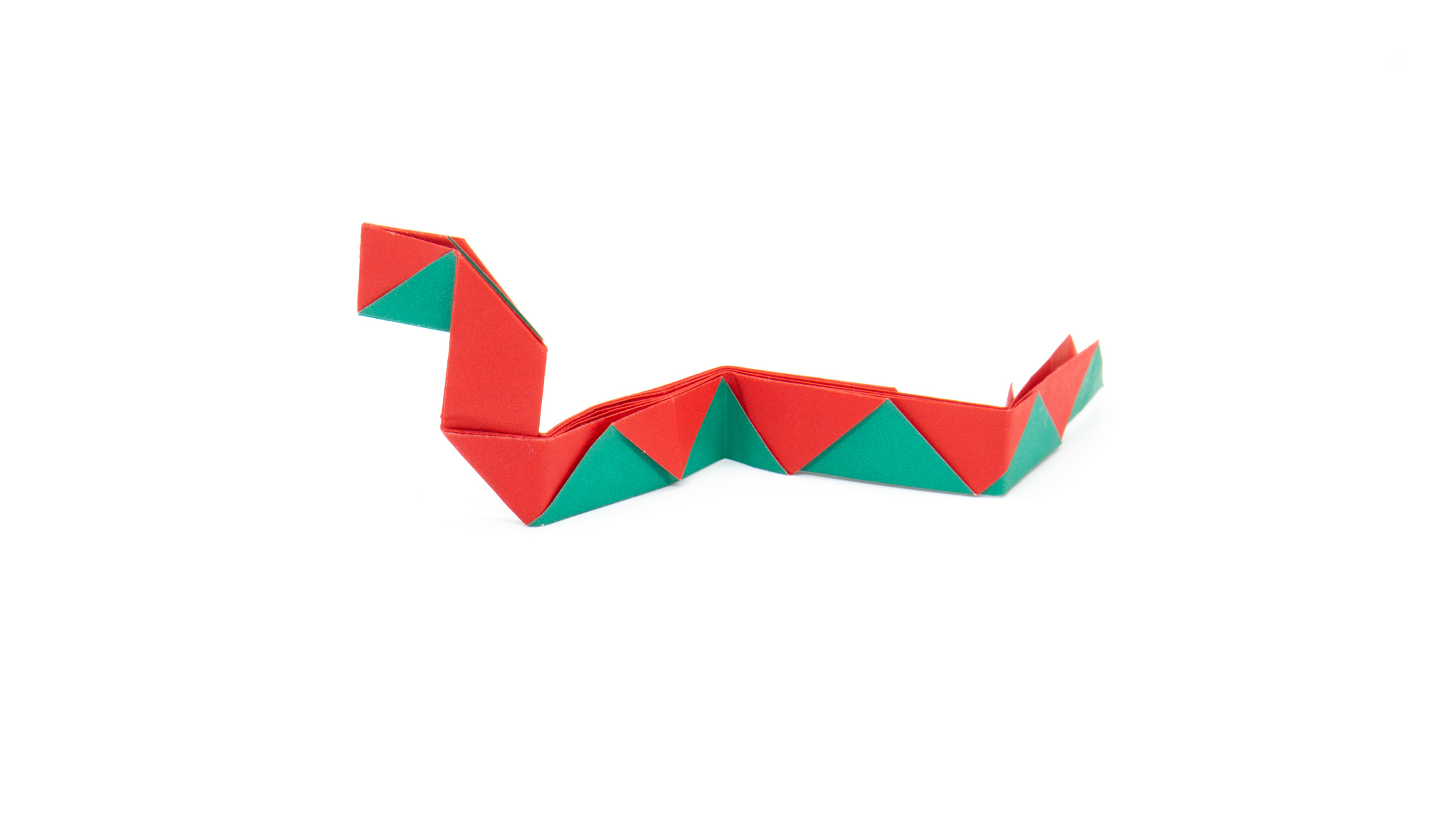 traditional origami snake model