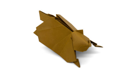 An Origami Flying Squirrel….and Cheeseburgers