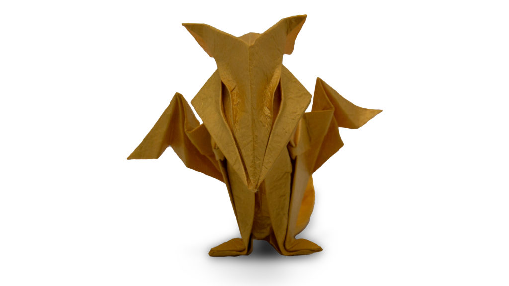 origami baby dragon model