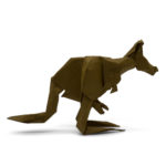 origami kangaroo by gen hagiwara