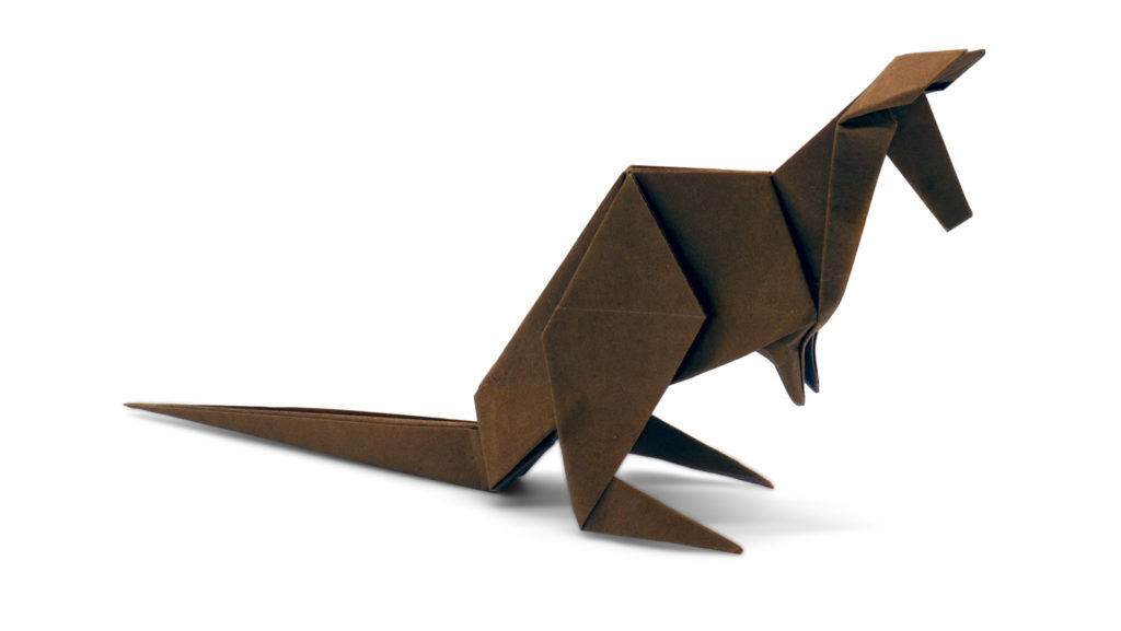 origami kangaroo designed by Jo Nakashima