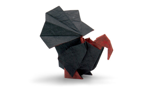 An Origami Turkey Ahead of Thanksgiving