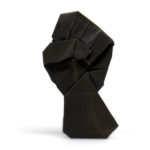 black lives matter logo in origami