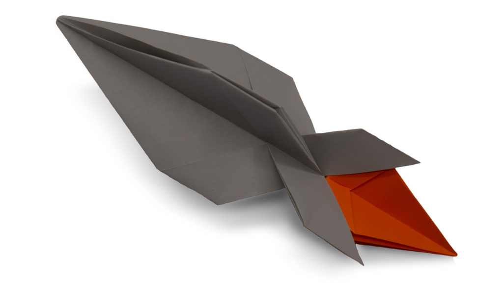 Origami Rocket Spaceship