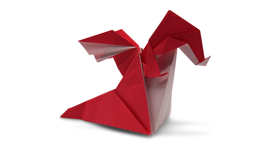 origami 3d dragon