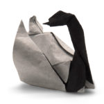 origami black necked swan