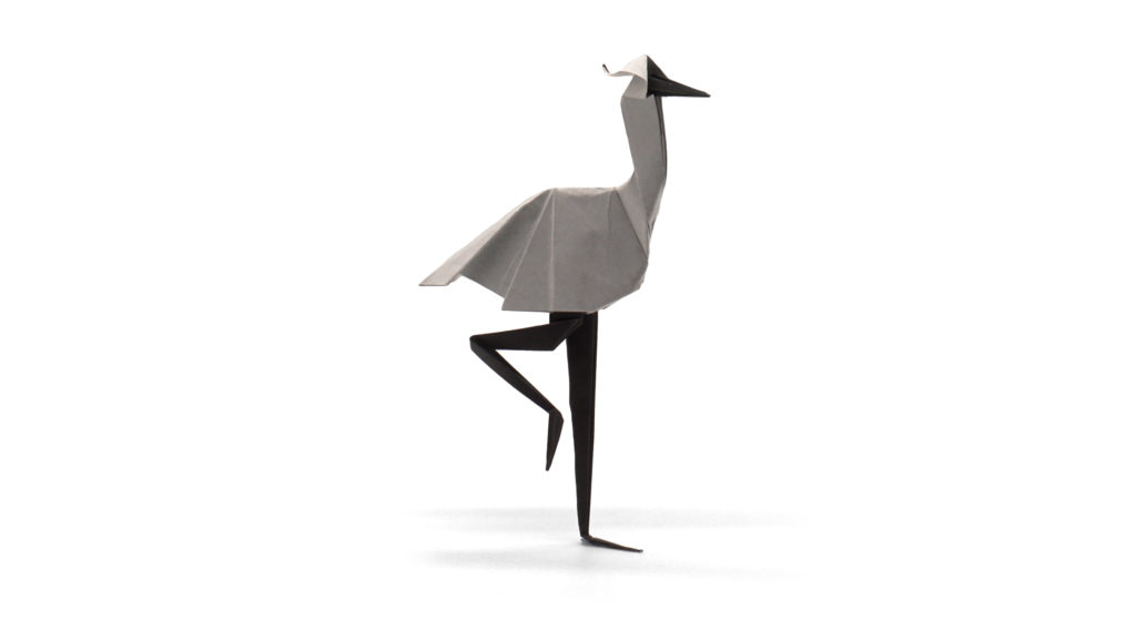 origami heron