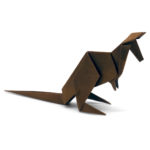 origami kangaroo designed by jo nakashima