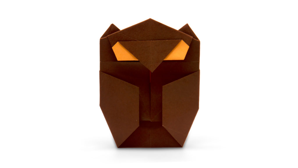 origami owl designed by Marc Kirschenbaum from the book Pure and Simple Origami