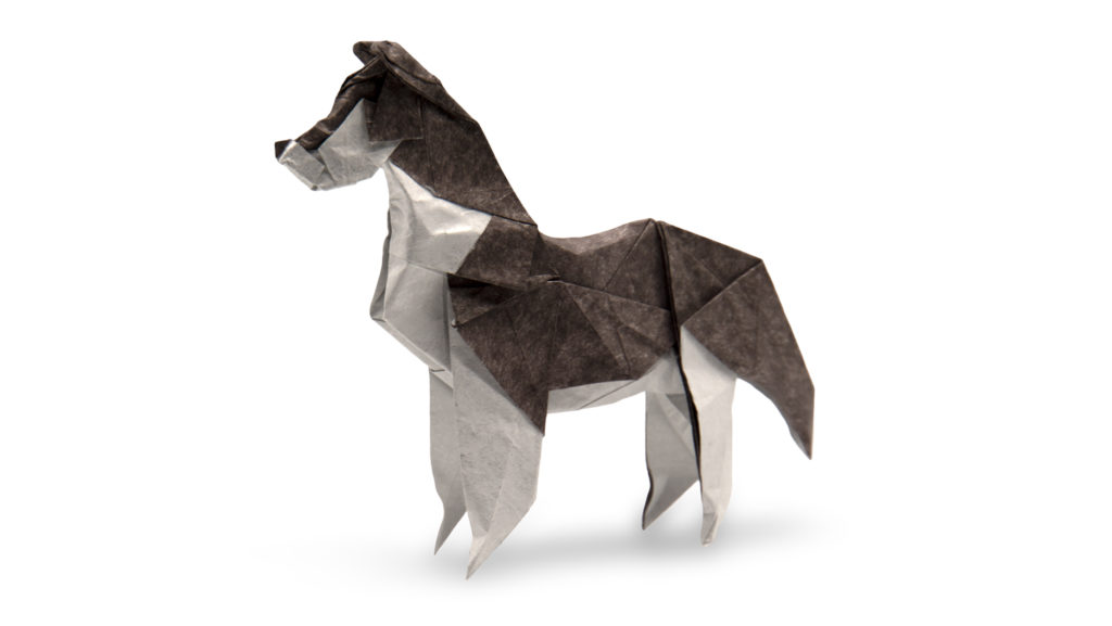 Chen Xiao origami husky model
