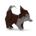 Sebastian Limet’s origami Husky