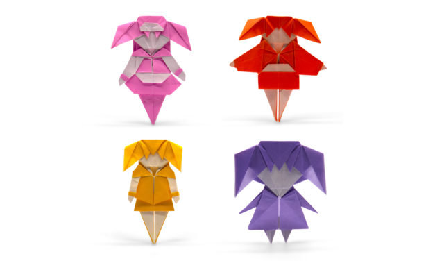 A Group of Origami Girls by Chen Xiao