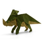 origami Styracosaurus designed by Chen Xiao
