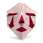 Origami Clown Mask by Hideo Komatsu