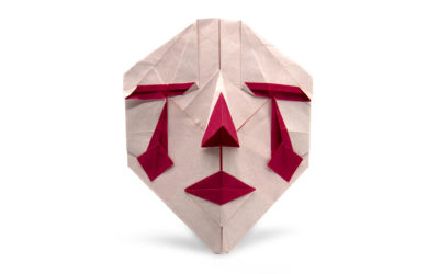 Origami Clown Mask by Hideo Komatsu