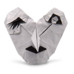origami witch mask designed by Hideo Komatsu